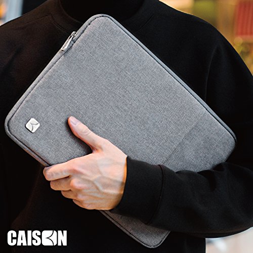 CAISON 14 Zoll Classic Comfort Laptop Schutzhülle Wasserdicht Schutzfolie Tasche für 14 „Notebook Computer / 13.5“ Microsoft Surface Book (Grau) - 6