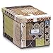 Produktbild Zeller 17645 CD-Box"Patchwork", Pappe, L 16.5 x B 28 x H 15 cm