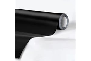 Arespark Carbon Fiber Vinyl Self Adhesive Film, Waterproof Wrap Roll Without Bubble, Adapted to The Appearance and The Interior of Motorcycles, Computers, Cars (Matt Black, 30cm x 150cm)