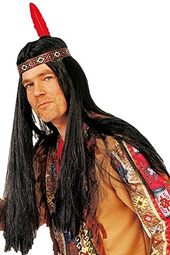 Preisvergleich Produktbild Perücke Indianer Winnetou Neu Karneval Fasching
