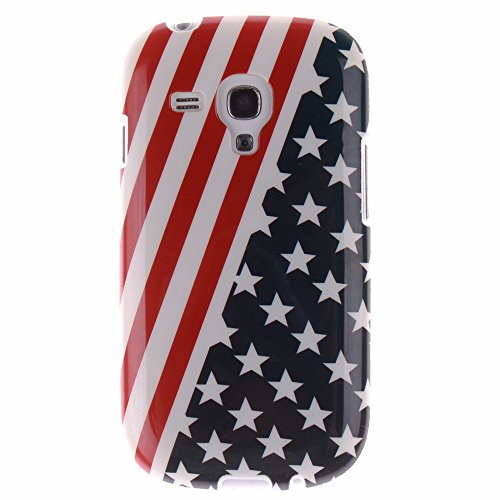 AllDo Funda Silicona para Samsung Galaxy S3 Mini i8190 Carcasa Protectora Caso Suave TPU Soft Silicone Case Cover Bumper Funda Ultra Delgado Carcasa Flexible Ligero Caja Anti Rasgu os Casco Anti Choque - Las Barras y Estrellas AllDo Funda Silicona para Samsung Galaxy S3 Mini i8190 Carcasa Protectora Caso Suave TPU Soft Silicone Case Cover Bumper Funda Ultra Delgado Carcasa Flexible Ligero Caja Anti Rasgu os Casco Anti Choque - Las Barras y Estrellas
