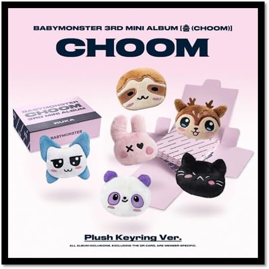BABYMONSTER 춤 (CHOOM) [Plush Keyring Ver.] 3rd Mini Album (ASA Ver.)