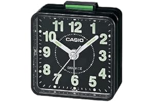 SMIORAS Despertador Analogico Casio TQ-140-1EF Analógico para Unisex Color Negro