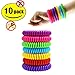 Produktbild BOEHNER 10 Stück Mückenschutz Armbänder, Citronella All Natural Deet Kostenloser Anti Insekten bands-outdoor Erwachsene Travel Persönlichen Schutz ungiftig Sicher Pest Control für Kinder (zufällige Farbe)