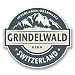 Produktbild 2 x Grindelwald Schweiz Vinyl-Aufkleber für Laptop Auto Reise Gepäck Etikett #9861 15cm/150mm Wide