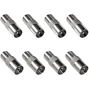 10 Raccords Femelle-femelle Pour Câble Coaxial TV - Connecteurs F/F, Adaptateur Antenne