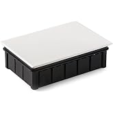 FAMATEL - IP30 waterproof box | Lid with claws | Without cones | 205x137x60 | Grey