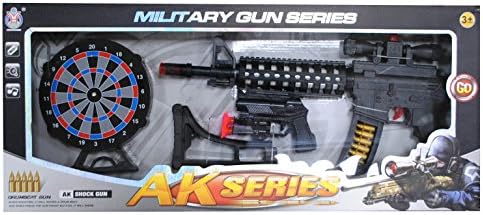 3pcs Set Military Gun AK Series Flash &amp; Sound AK - 17A AMAZING CHRISTMAS PRESENT FOR BOYS INFRARED , REALISTIC SOUND