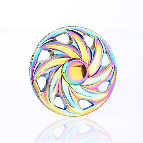 Hand Spinner Fidget Spielzeug Hand Spinner Finger Metall Pure Stahl Spielzeug EDC Focus Fidget Spinner Metall Stress Reducer Kinder Spielzeug Geschenk (A) - 5