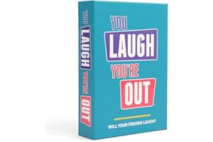 DSS Games You Laugh You're Out - A Family Party Game for People Who Can't Keep A Straight Face,Teal, Purple, Pink