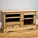 Price comparison product image Home Discount Corona TV Stand, Entertainment Unit Cabinet - Mexican Style Solid Pine