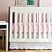 Oliver B Scallop Crib Skirt- White w/Fuchsia Trim by Oliver B