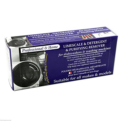 'Limescale & Detergent Remover for Washing Machines & Dishwashers 10 Applications, 10 months supply