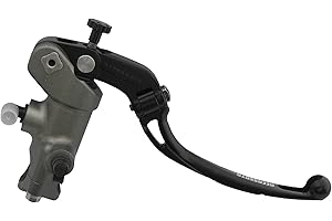 ACCOSSATO Pompa Freno Radiale Forgiata PRS 19 x 17-18-19 Con Leva Snodata Lunga Nera