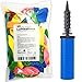 Produktbild Ballonpumpe + 55 bunte Luftballons im Super-Spar-Set - Ballons einfach & schnell aufblasen & Puste sparen - Handpumpe 2-Wege Luftballonpumpe Pumpe Ballons Luftballons