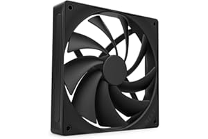 NZXT F140Q | Ventilateur silencieux de 140 mm pour boîtier de PC | Entrée ou sortie | Structure biseautée pour un air concentré | Paliers hydrodynamiques | Bruit faible | Commande MLI | Noir