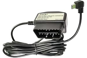 Tracki OBD to Micro USB Wiring Cable - Used for GPS Tracker Hook up to a car or a Truck - 12V Input