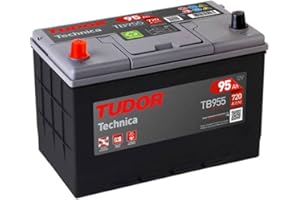 Tudor TB955 Batería de coche Tudor 95Ah 720A, Gama Technica, Apta para coches de marcas asiáticas, Automóvil de turismo