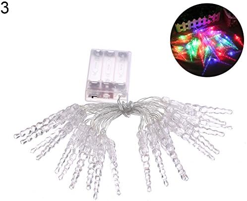 shakeball 20 LED String Light Romantic Icicle Fairy Christmas Wedding Party Home Decor Lamp Gifts (Multicolor)