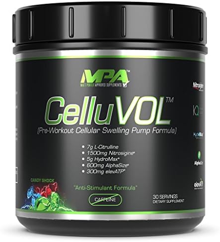 MPA Supplements -"CelluVOL"- Stimulant Free Pre-Workout Formula-Candy Shock