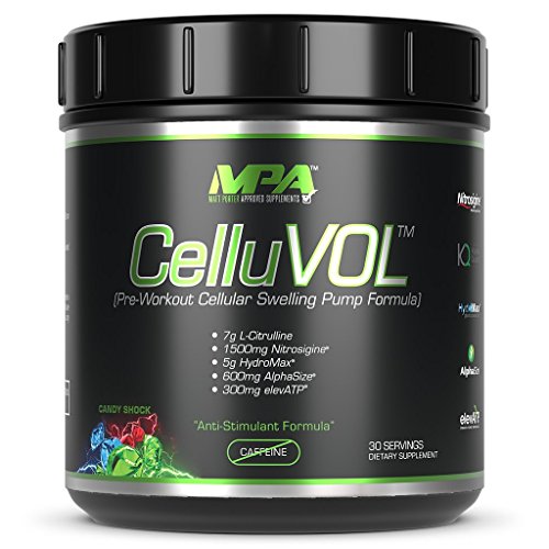 MPA Supplements -"CelluVOL"- Stimulant Free Pre-Workout Formula-Candy Shock