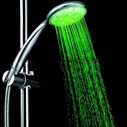 Handbrausen, PYRUS LED Multicolor 7 Farben Wasser leuchten Licht Duschkopf - 4