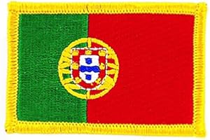 Akachafactory Patch écusson brodé Drapeau Portugal Portugais thermocollant Blason