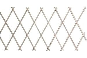 Acan Tradineur - Celosía Extensible de Madera Natural, Estructura para Plantas trepadoras, decoración de Jardines, separación de Espacios, Interior, Exterior, hogar, 180 x 90 cm