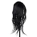 Anself Synthetic Head Hairdressing Training Practice Head Long Hair Black Dummy Model Mannequin Cut with Clamp