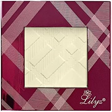 Lilyz Multi-Function Matte Eyeshadow Blusher Blush Bronzer Face Contour Compact with Hot Pink High Shine Case 3.5g (36# Snow White MATTE-HotPink Case)