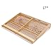 Produktbild WJW Notebook Cooling Pad – Beste Bambus Holz Notebook Kühler, Kühlkörper mit 2 leistungsstarken Fans, 43,2 cm