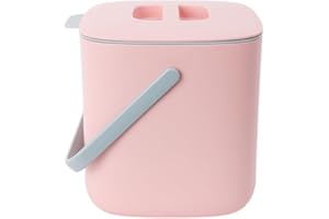 BLUE GINKGO Bidone per Compost da Cucina - Contenitore per Rifiuti Alimentari Facile da Pulire | Bidone per Compost da Cucina per Piano di Lavoro | Realizzato in Corea (2.6 L) - Rosa