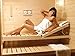 Produktbild Well Solutions Luxus Sauna Wellnessliege Holzliege 224 cm ergonomisch, individuell verstellbar