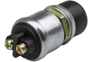 YITAIYUAN Bouton Poussoir Démarrage Moteur Robuste Commutateur De Démarrage Momentané Très Résistant Commutateur De Démarrage à Bouton-Poussoir Résistant Aux Intempéries 12V Dc(50 Ampères)