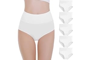 Falechay Mutanda Donna Vita Alta Cotone Slip Traspirante Confortevole Pacco da 5