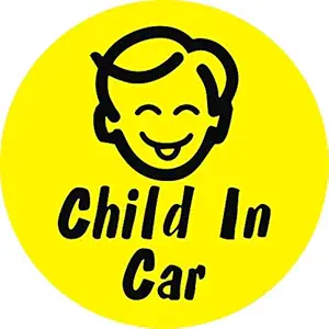 isee360 Baby On Board Reflective Background Stylish Boy Yellow with He Windows Car Sticker BB-11