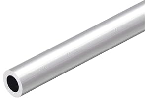 sourcing map 6063 Aluminio Redondo Tubo 300mm Longitud 12-13mm OD Seamless tubos rectos de aluminio ID de 8 mm x 13 mm de diámetro exterior