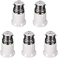 LANTU CREATIVE B22 to E27 Edison Screw LED Bulb Base Socket Converter Adaptor Fitting Extender Holder Energy Saving Lamp (5PCS)