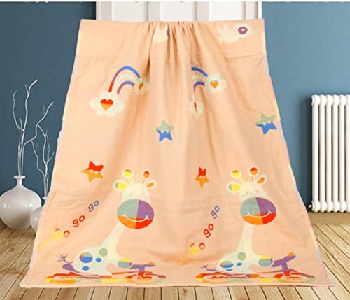 cotton bath towel/Children's adult cartoon absorbent towels in the summer and newborn baby a sponge bath towel/[Newborn baby bath towel gauze]-E