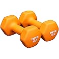 METIS Neoprene Hex Dumbbells | Essential Home & Gym Workouts with Colour-Coded Weights – Available in 17 Weight Options