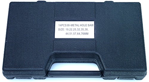 SYTO24, 14tlg. HSS-E Co8 Edelstahl-Dosenbohrer-Bohrer-Set 19-76mm, Bi-Metall Lochsägen M42 kobaltlegiert für extreme Beanspruchung in schwer zerspanbaren Werkstoffen wie VA-Stahl usw. - 5