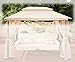 Produktbild CLP Ersatzdach für Hollywoodschaukel Kenia I Wetterschutz für Hollywoodschaukel I Sonnendach Hängeschaukel Kenia I in Verschiedenen Farben erhältlich Creme