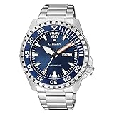 Citizen Herren Analog Automatik Uhr mit Edelstahl Armband NH8389-88LE