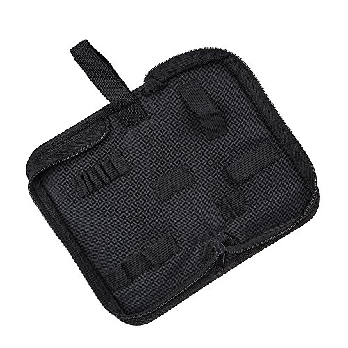 xhorizon TM MW8 Uhrmachers Werkzeug Uhr Reparatur Tool Kit Zubehör Speicher Reißverschluss Kasten Beutel, wasserdicht und langlebig, Lagerung Etui - 4