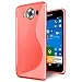 Produktbild Microsoft Lumia 950 Hülle, Conie Mobile Ultra Slim Backcover Schutzhülle TPU Silikon Rückschale Cover in Rot