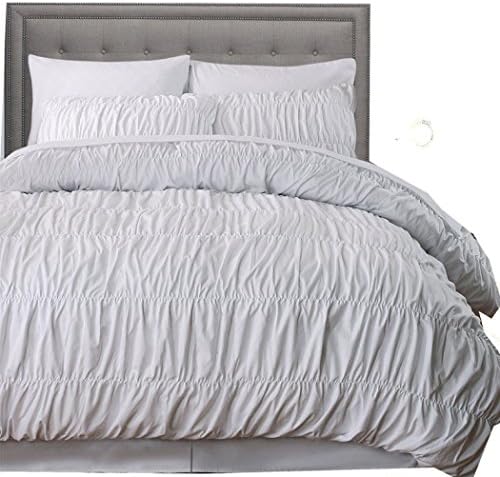 Bedding Duvet Cover Cotton Duvet Cover Sets Double Quilt Sheet Bedding Sheets and Pillowcases ,4PCS,white,Queen 200*230cm