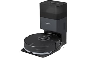 roborock Q7 Max+ Aspirateur Robot Laveur 4200 Pa avec Station de Vidange Automatique 2,5 L Robot Aspirateur à Navigation Lidar Cartographie WiFi/Alexa/APP, Mise à Niveau du S5 Max (Noir)