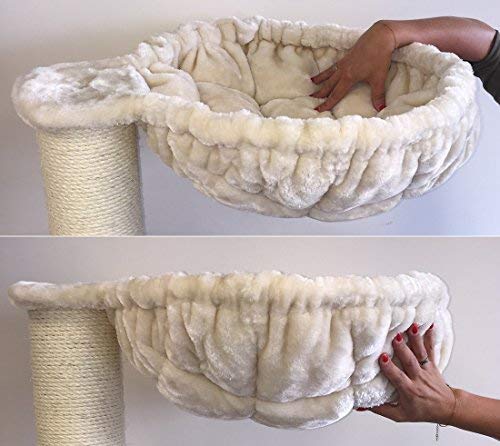 Arbre--chat-gant-grand-chat-XXL-Corner-Coon-Beige-48KG-pour-gros-chats-Produit-de-qualit-RHRQuality