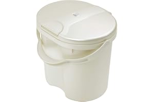 Rotho Babydesign 200020100 Secchio per Pannolini Usati - Top Windelmeier , 311 x 270 x 295 mm, Bianco (Crema Perlato)
