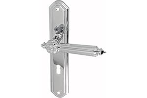 Haeusler-Shop Türbeschlag Antike LS Chrom BB Drückergarnitur Türgriffe Türdrücker